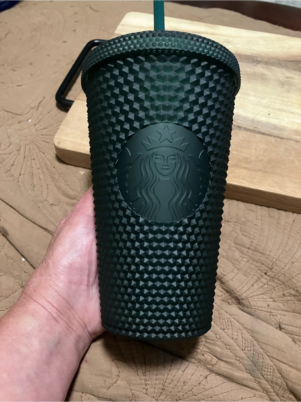 Starbucks Black Studded Tumbler With Debossed Siren Logo